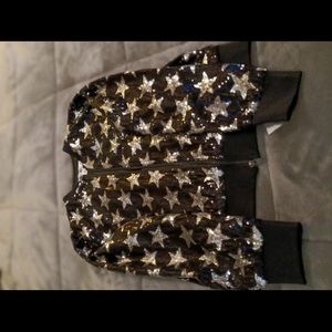 Say What sequin jacket (Cel)